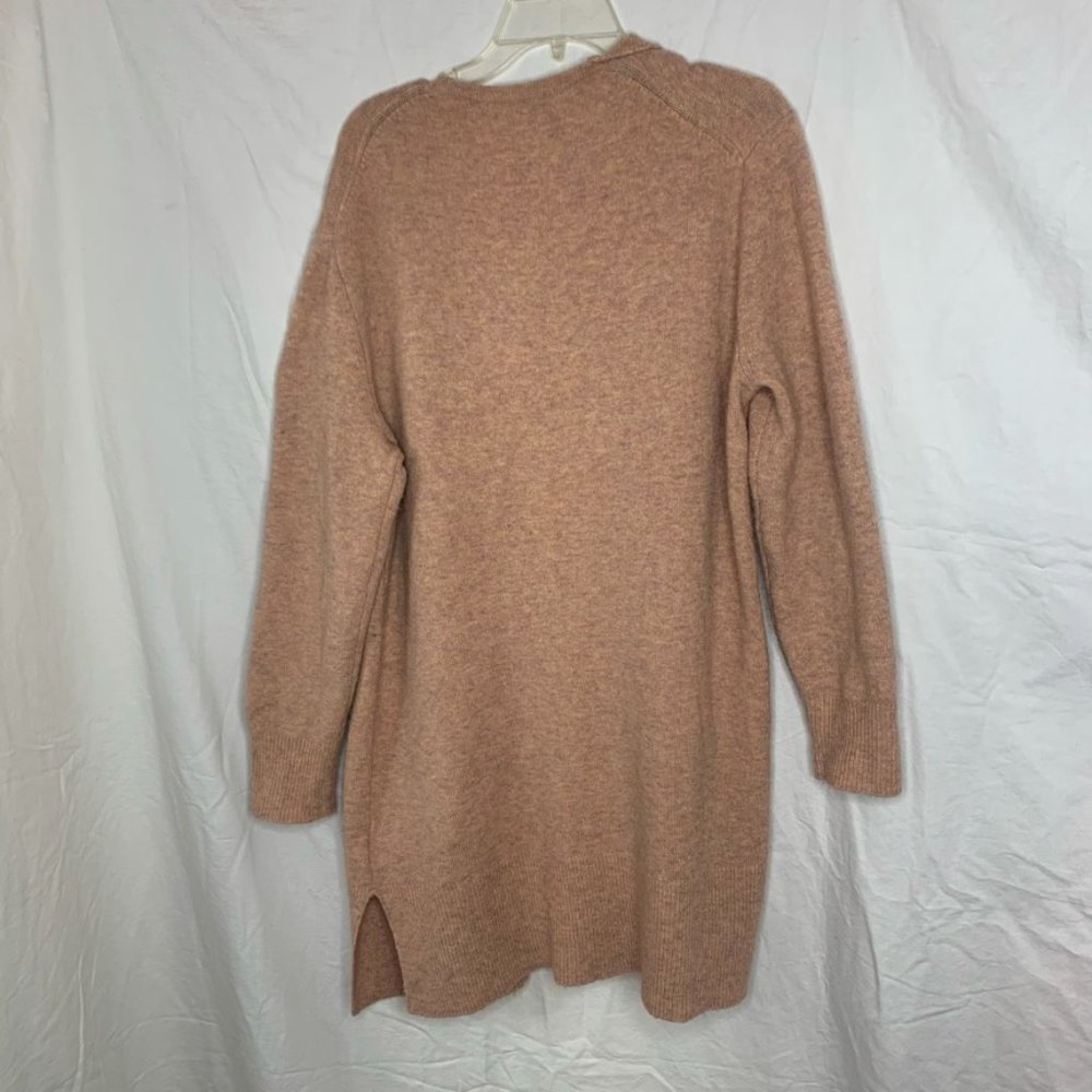 Madewell Kent Coziest Cardigan Alpaca Wool blend pink cardigan Medium - Picture 9 of 14
